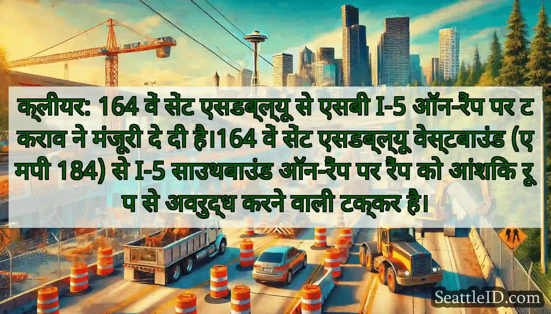 क्लीयर: 164 वें सेंट एसडब्ल्यू से एसबी I-5