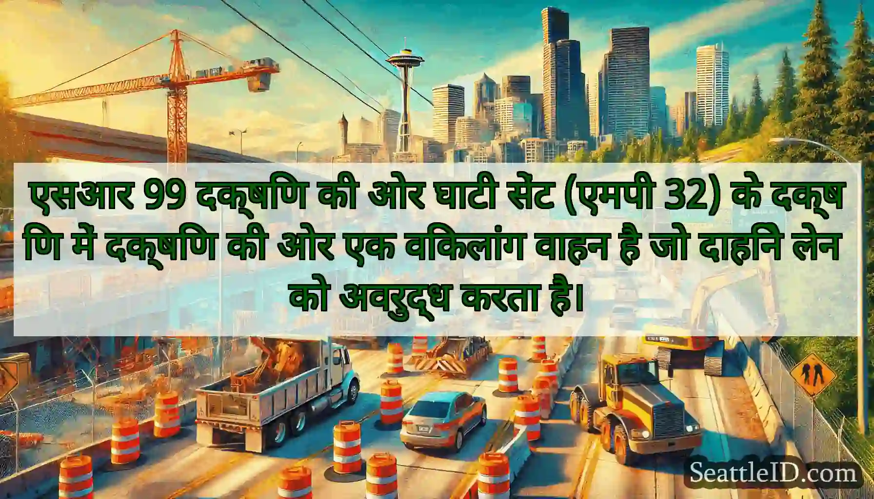 एसआर 99 दक्षिण की ओर घाटी सेंट (एमपी 32) के