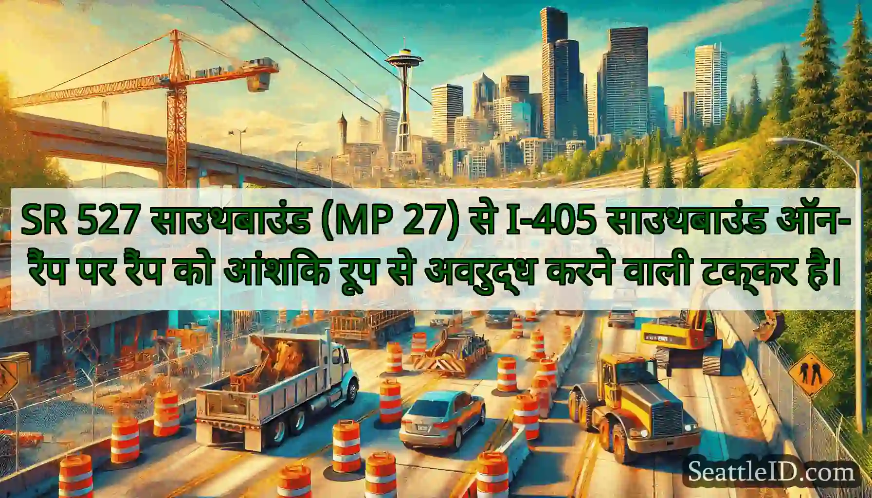 SR 527 साउथबाउंड (MP 27) से I-405 साउथबाउंड