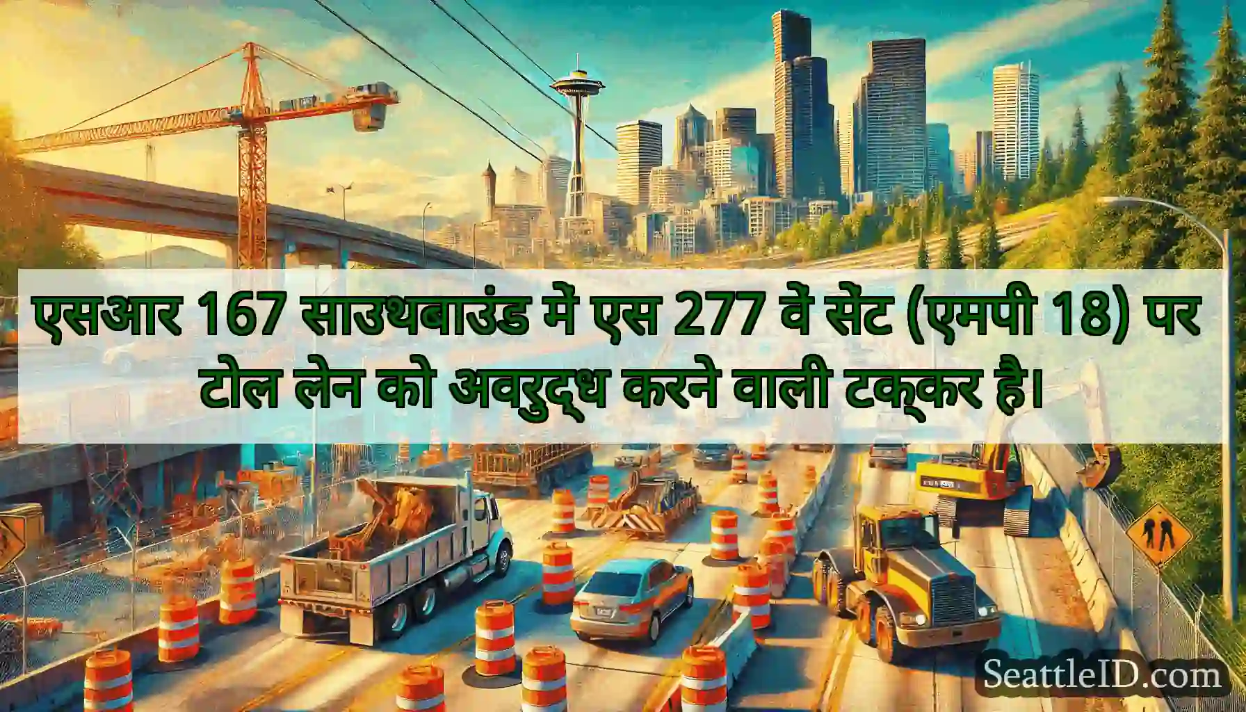 एसआर 167 साउथबाउंड में एस 277 वें सेंट (एमपी 18)