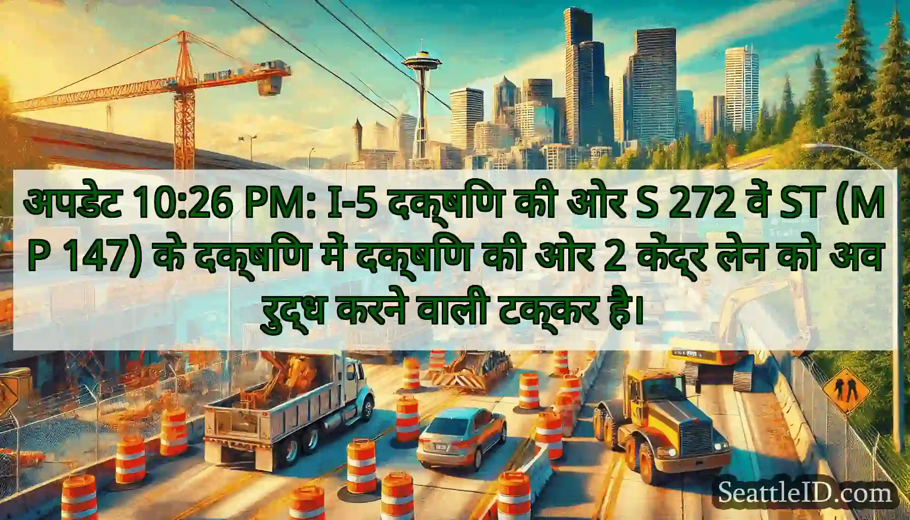 अपडेट 10:26 PM: I-5 दक्षिण की ओर S 272 वें ST (MP