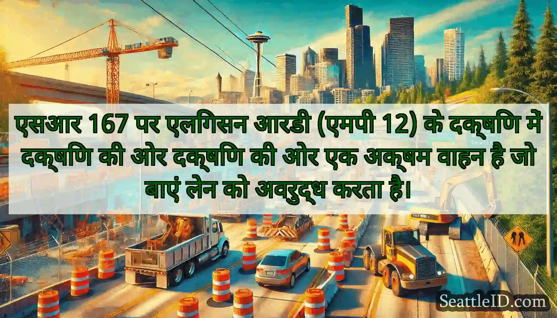 एसआर 167 पर एलिंगसन आरडी (एमपी 12) के दक्षिण में