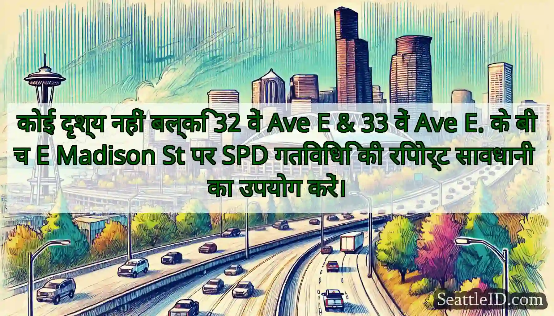 कोई दृश्य नहीं बल्कि 32 वें Ave E & 33 वें Ave E.