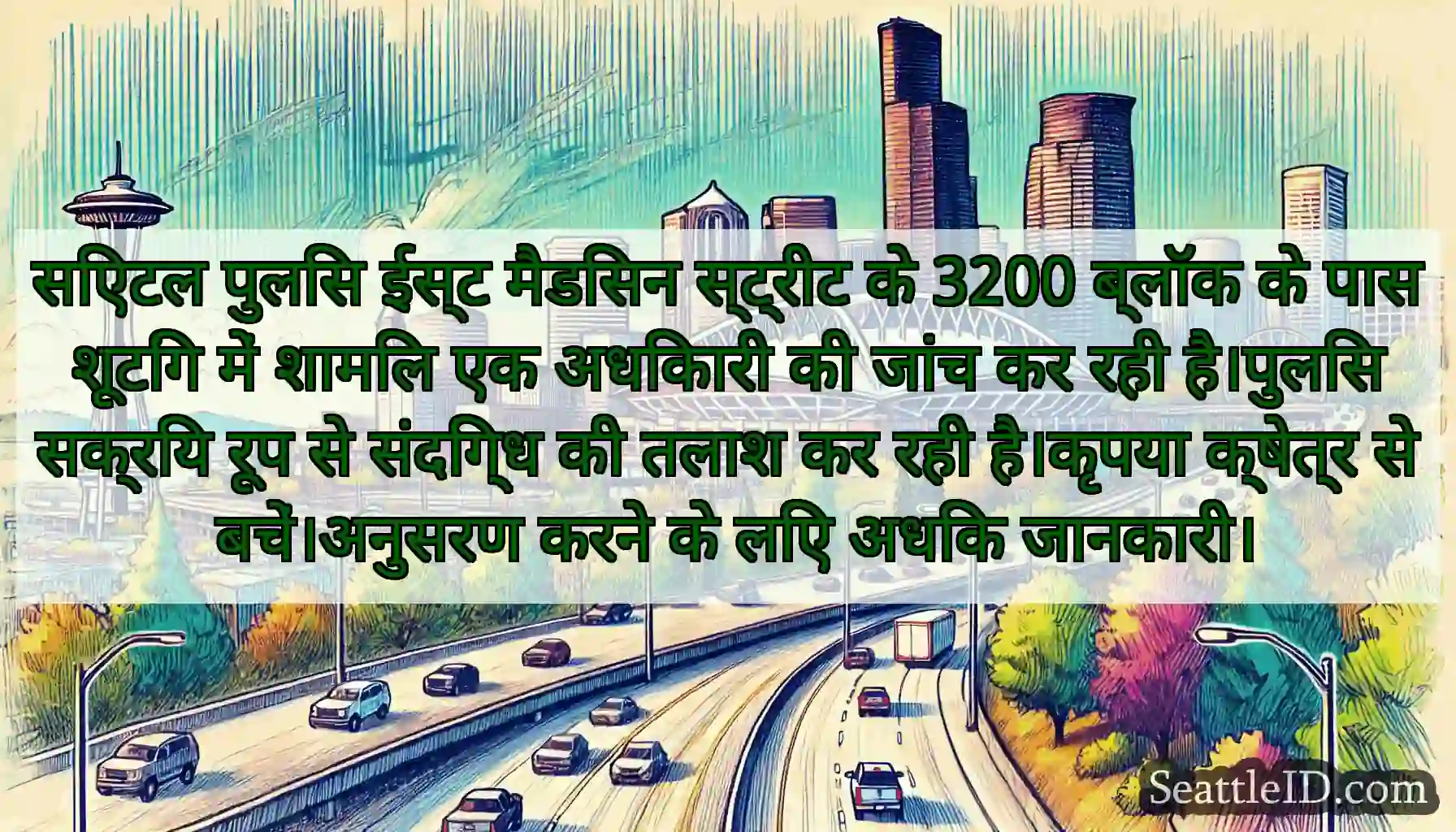 सिएटल पुलिस ईस्ट मैडिसन स्ट्रीट के 3200 ब्लॉक के