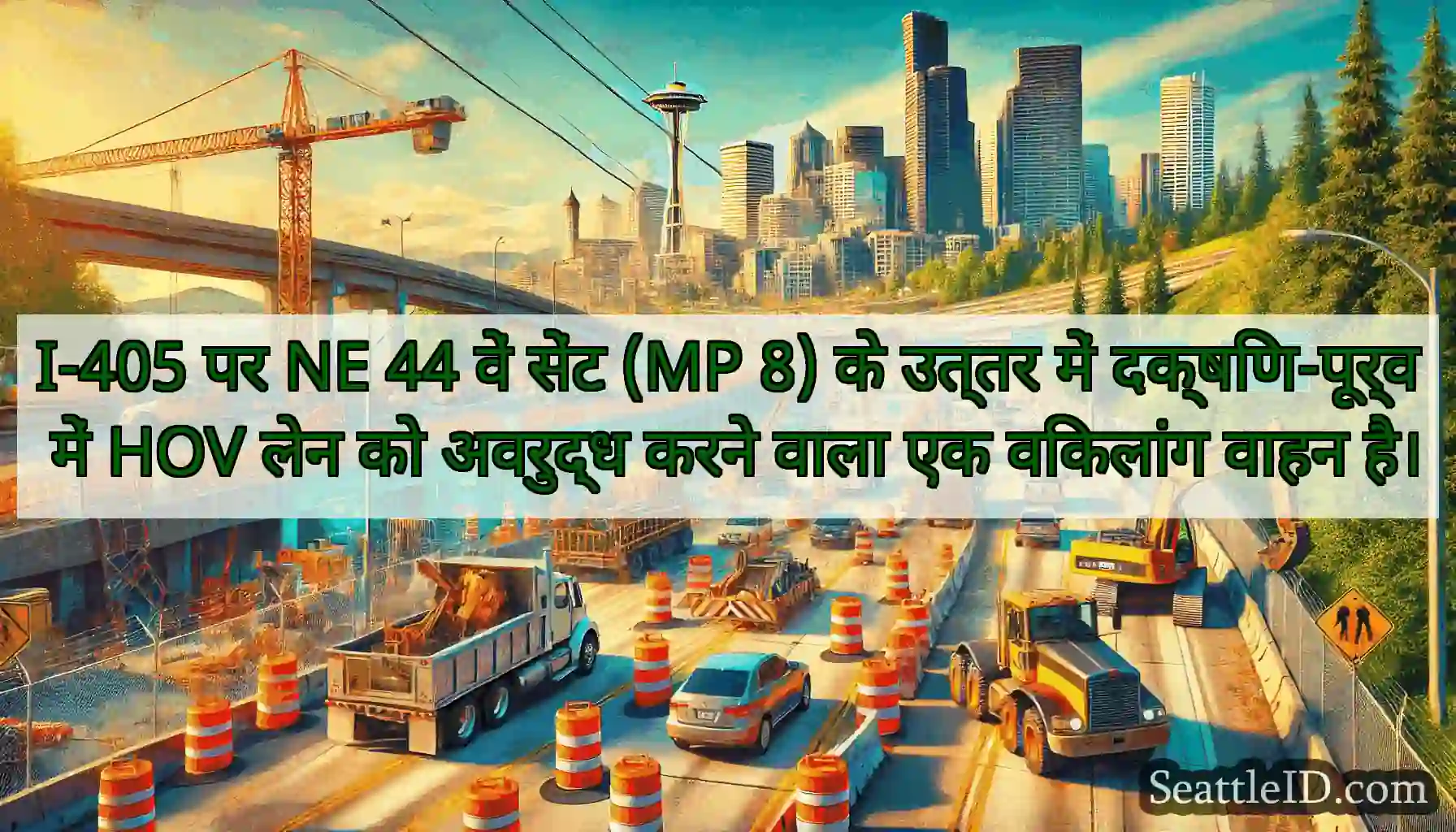 I-405 पर NE 44 वें सेंट (MP 8) के उत्तर में