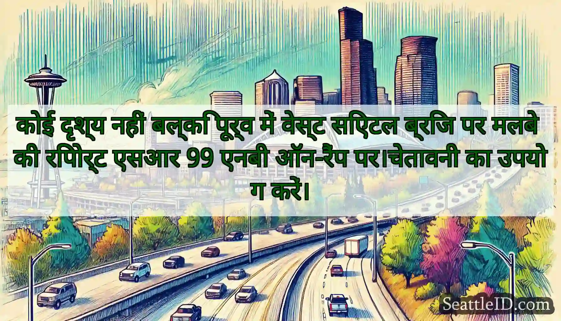 कोई दृश्य नहीं बल्कि पूर्व में वेस्ट सिएटल ब्रिज