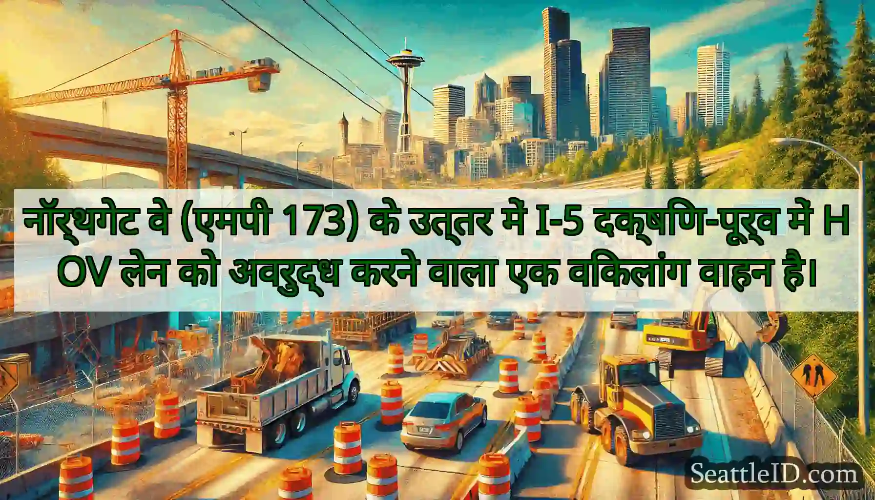 नॉर्थगेट वे (एमपी 173) के उत्तर में I-5