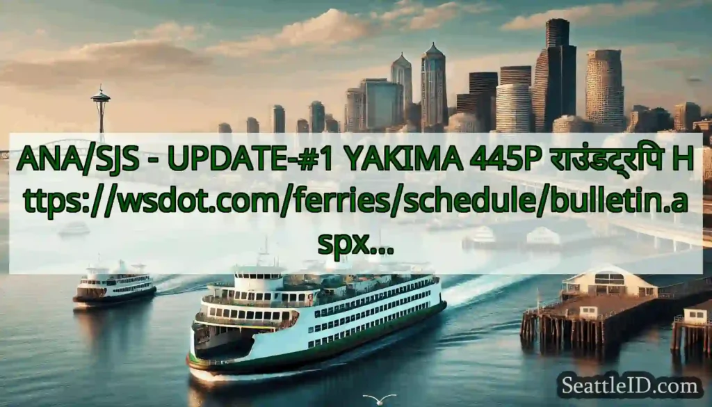 ANA/SJS - UPDATE-#1 YAKIMA 445P राउंडट्रिप