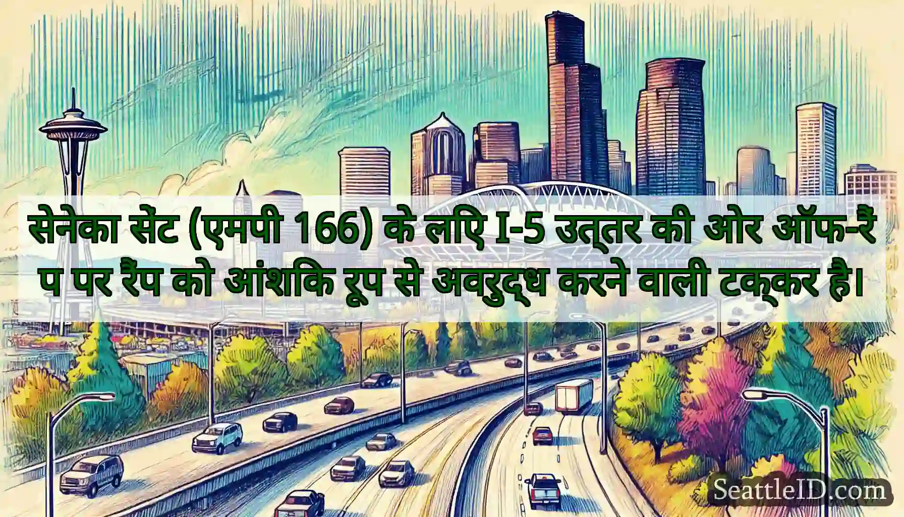 सेनेका सेंट (एमपी 166) के लिए I-5 उत्तर की ओर