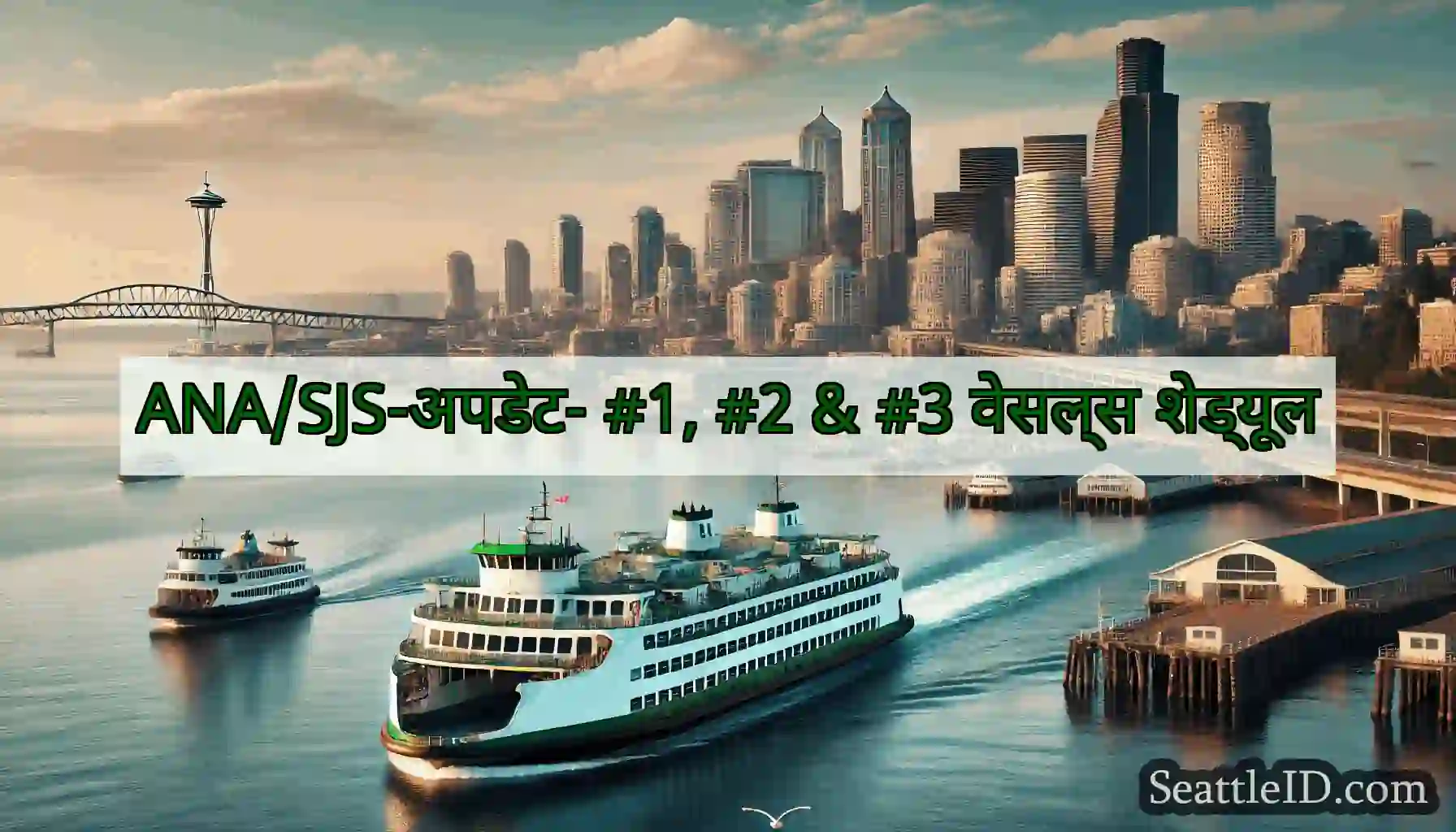 ANA/SJS-अपडेट- #1, #2 & #3 वेसल्स शेड्यूल