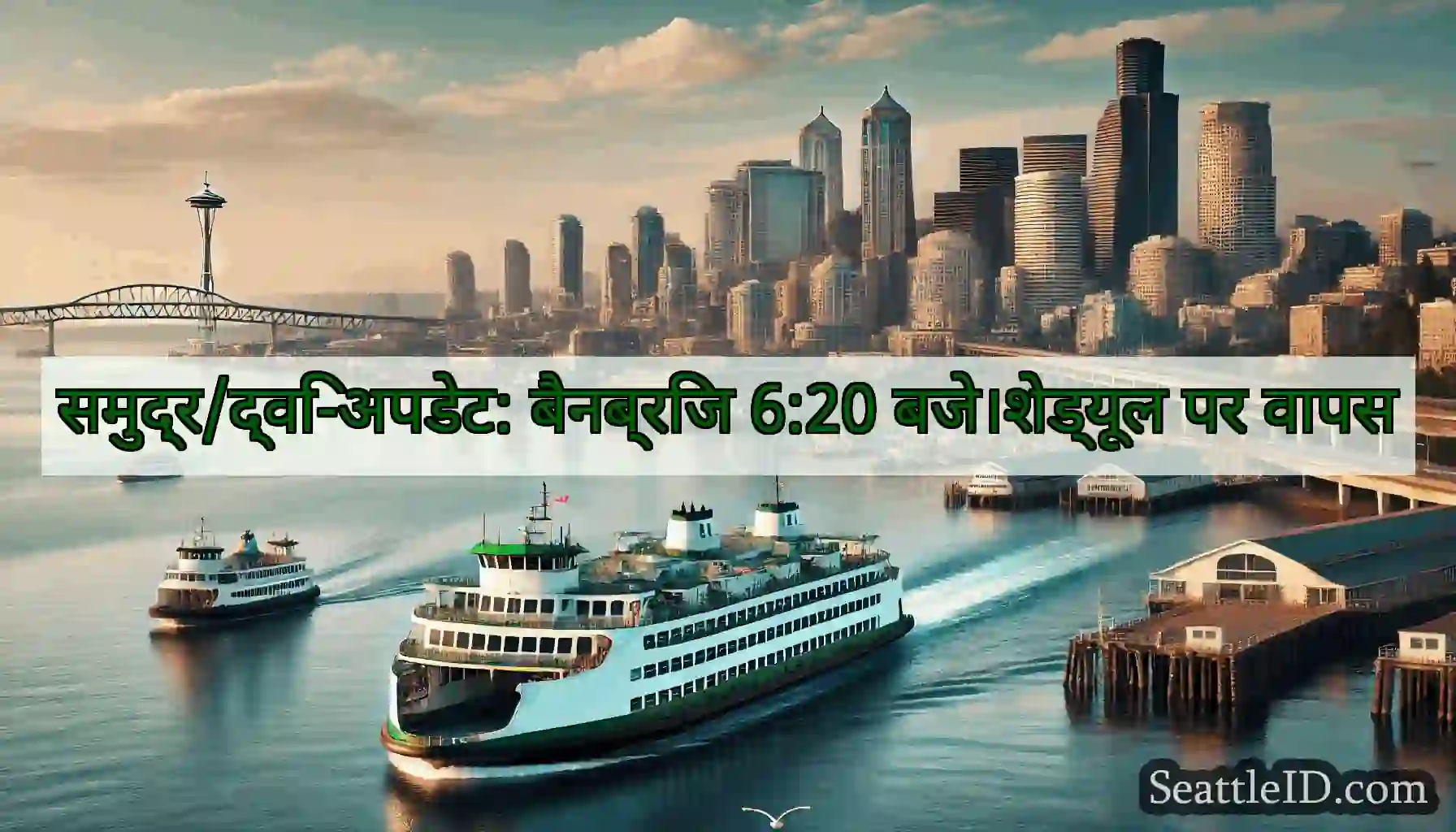 समुद्र/द्वि-अपडेट: बैनब्रिज 6:20 बजे।शेड्यूल पर