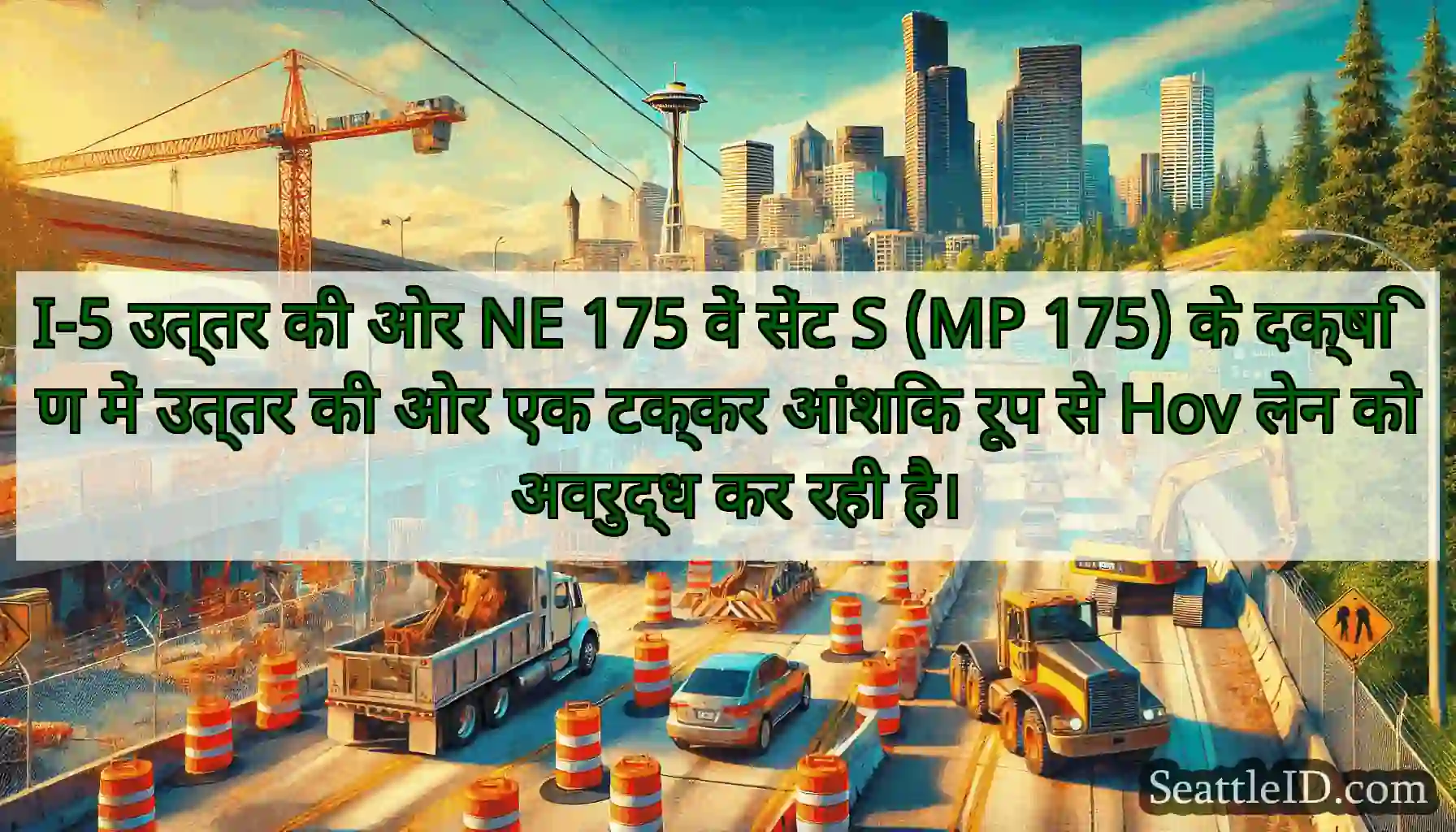 I-5 उत्तर की ओर NE 175 वें सेंट S (MP 175) के