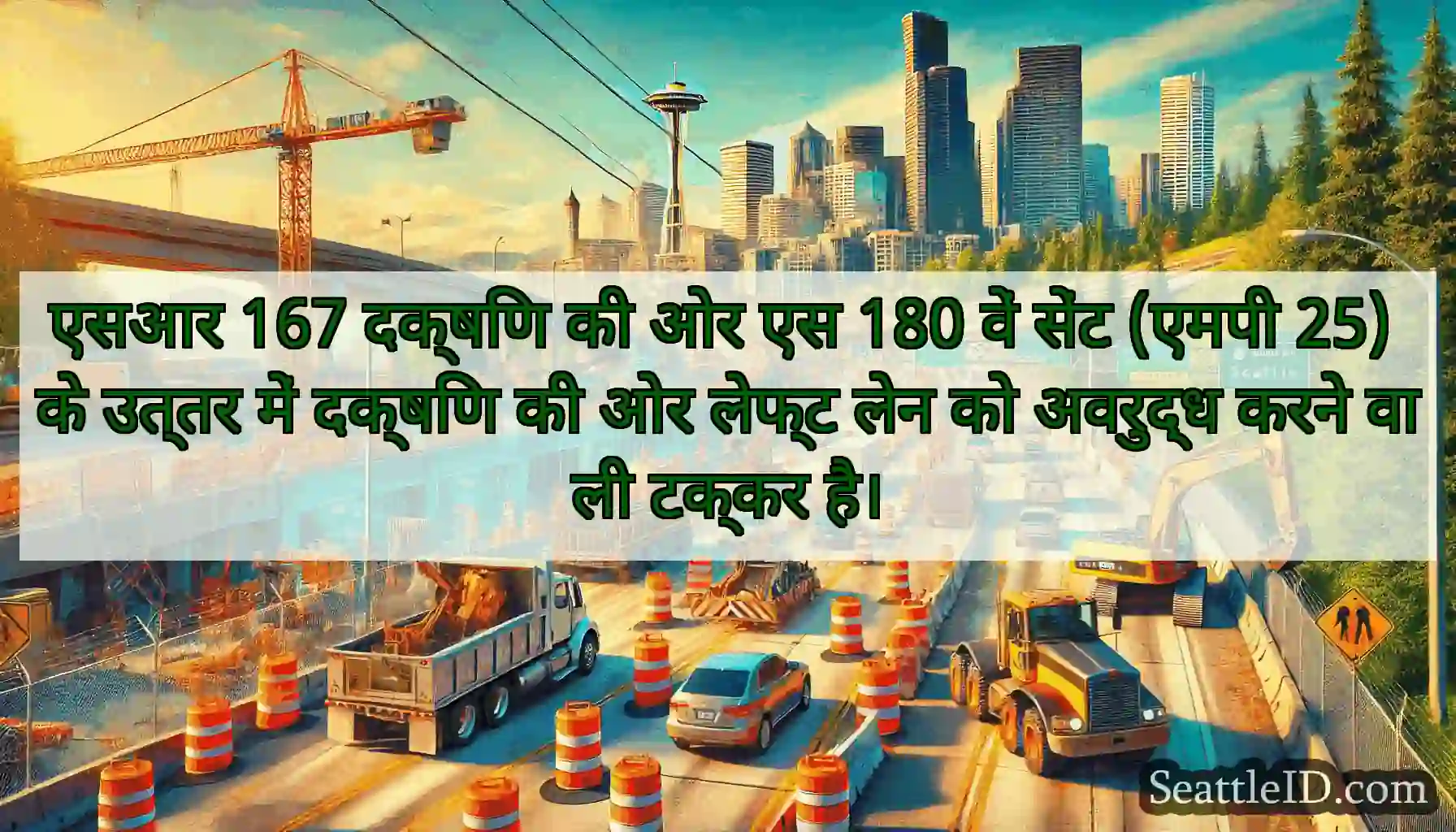 एसआर 167 दक्षिण की ओर एस 180 वें सेंट (एमपी 25)