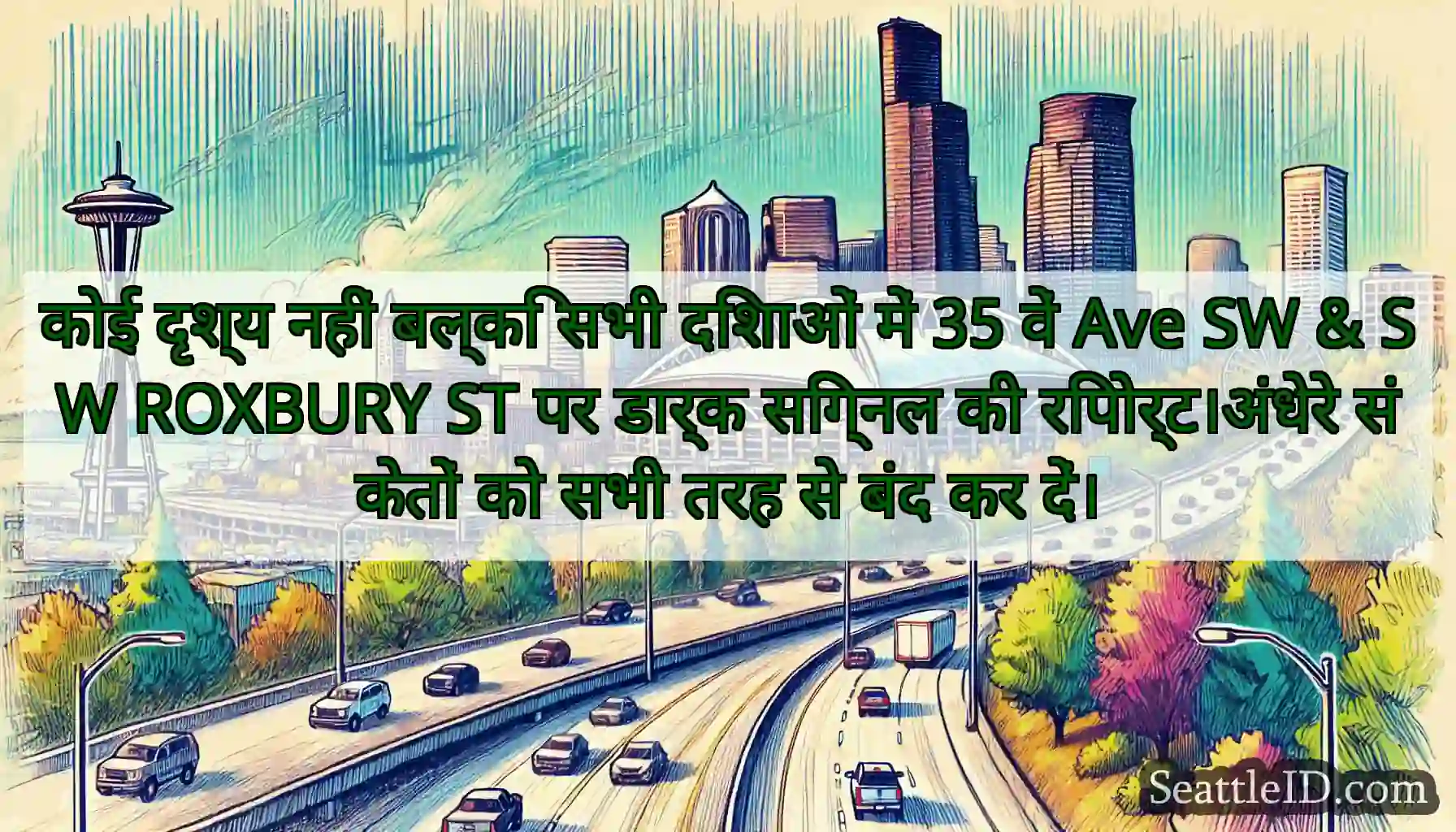 कोई दृश्य नहीं बल्कि सभी दिशाओं में 35 वें Ave SW