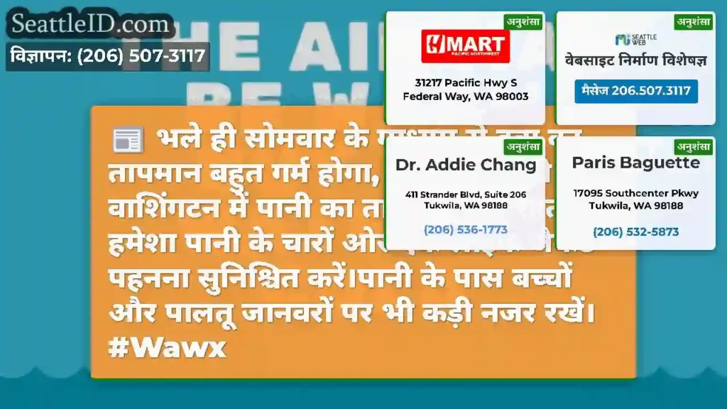 भले ही सोमवार के माध्यम से हवा का तापमान बहुत