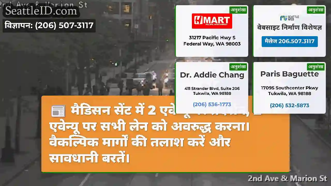 मैडिसन सेंट में 2 एवेन्यू पर प्रदर्शन, 2 एवेन्यू