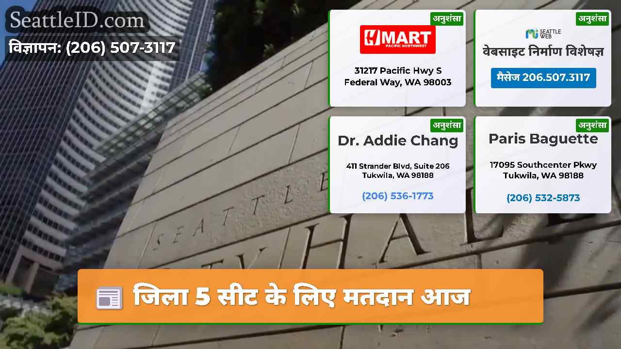 जिला 5 सीट के लिए मतदान आज
