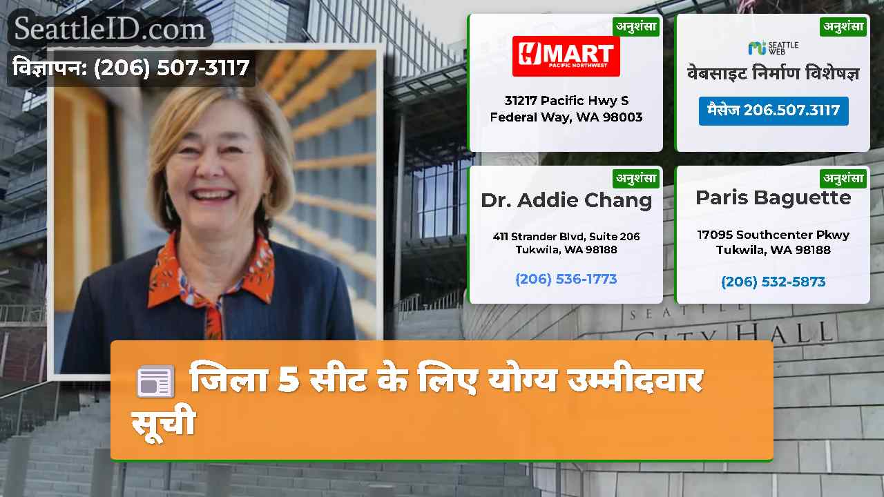 जिला 5 सीट के लिए योग्य उम्मीदवार सूची