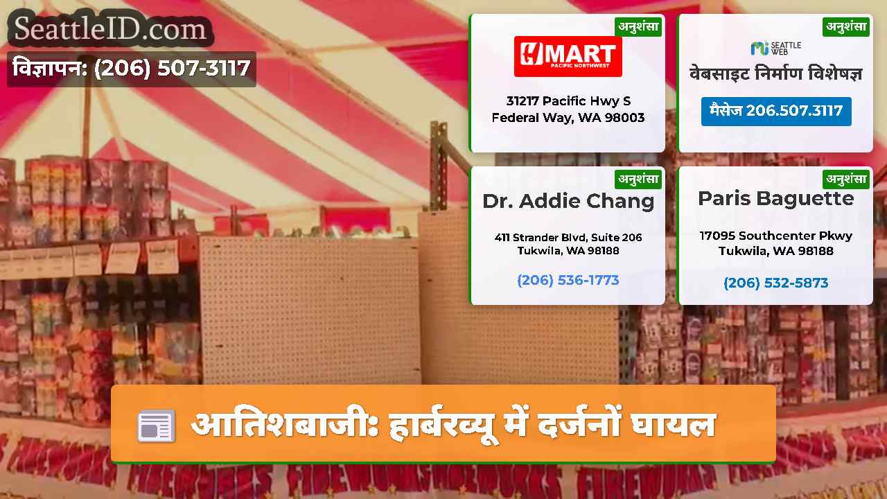 आतिशबाजी: हार्बरव्यू में दर्जनों घायल