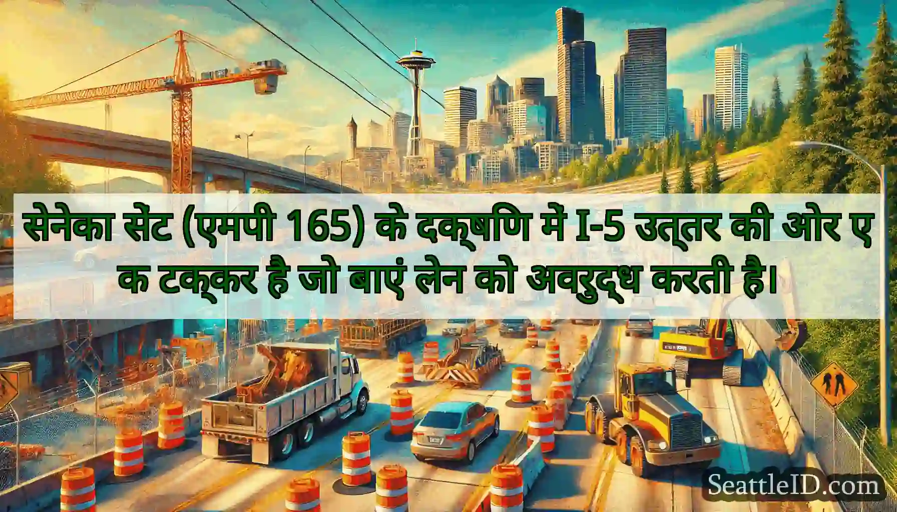 सेनेका सेंट (एमपी 165) के दक्षिण में I-5 उत्तर की