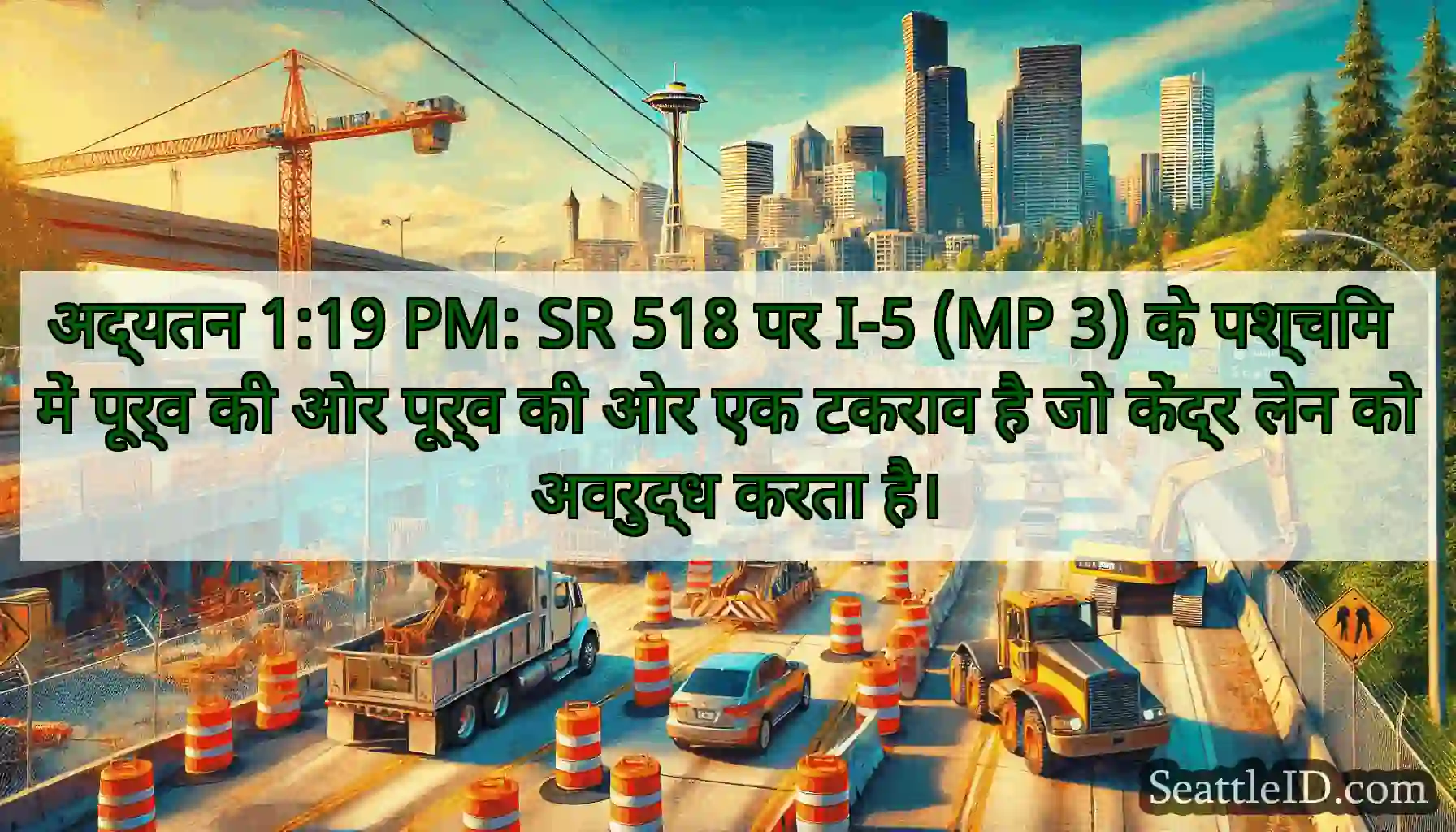 अद्यतन 1:19 PM: SR 518 पर I-5 (MP 3) के पश्चिम