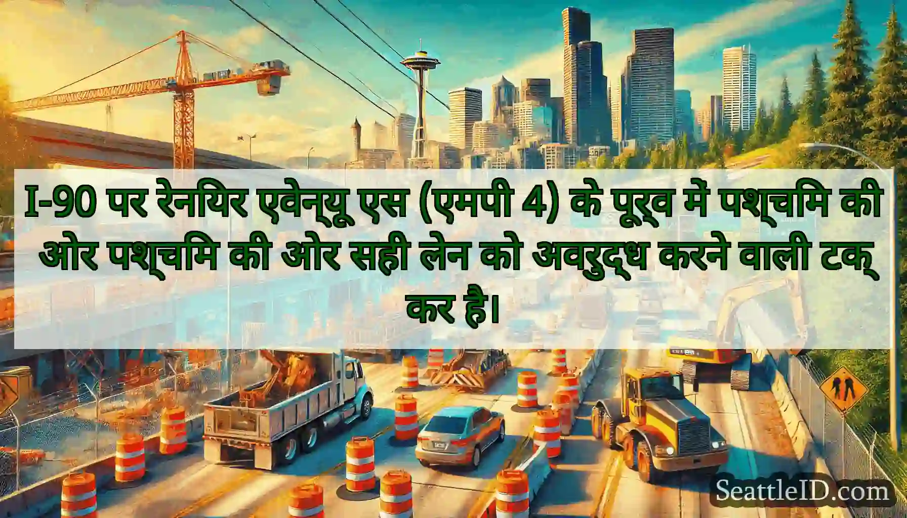 I-90 पर रेनियर एवेन्यू एस (एमपी 4) के पूर्व में