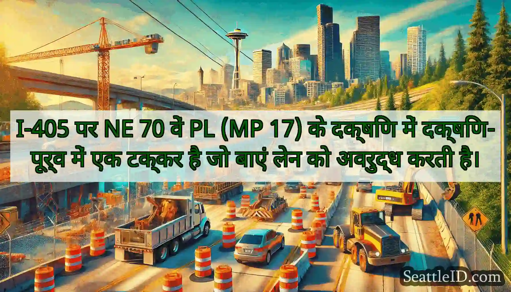 I-405 पर NE 70 वें PL (MP 17) के दक्षिण में