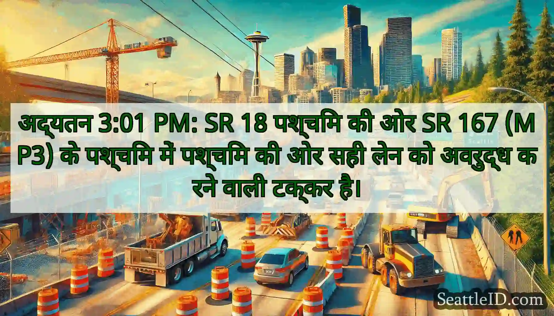 अद्यतन 3:01 PM: SR 18 पश्चिम की ओर SR 167 (MP3)