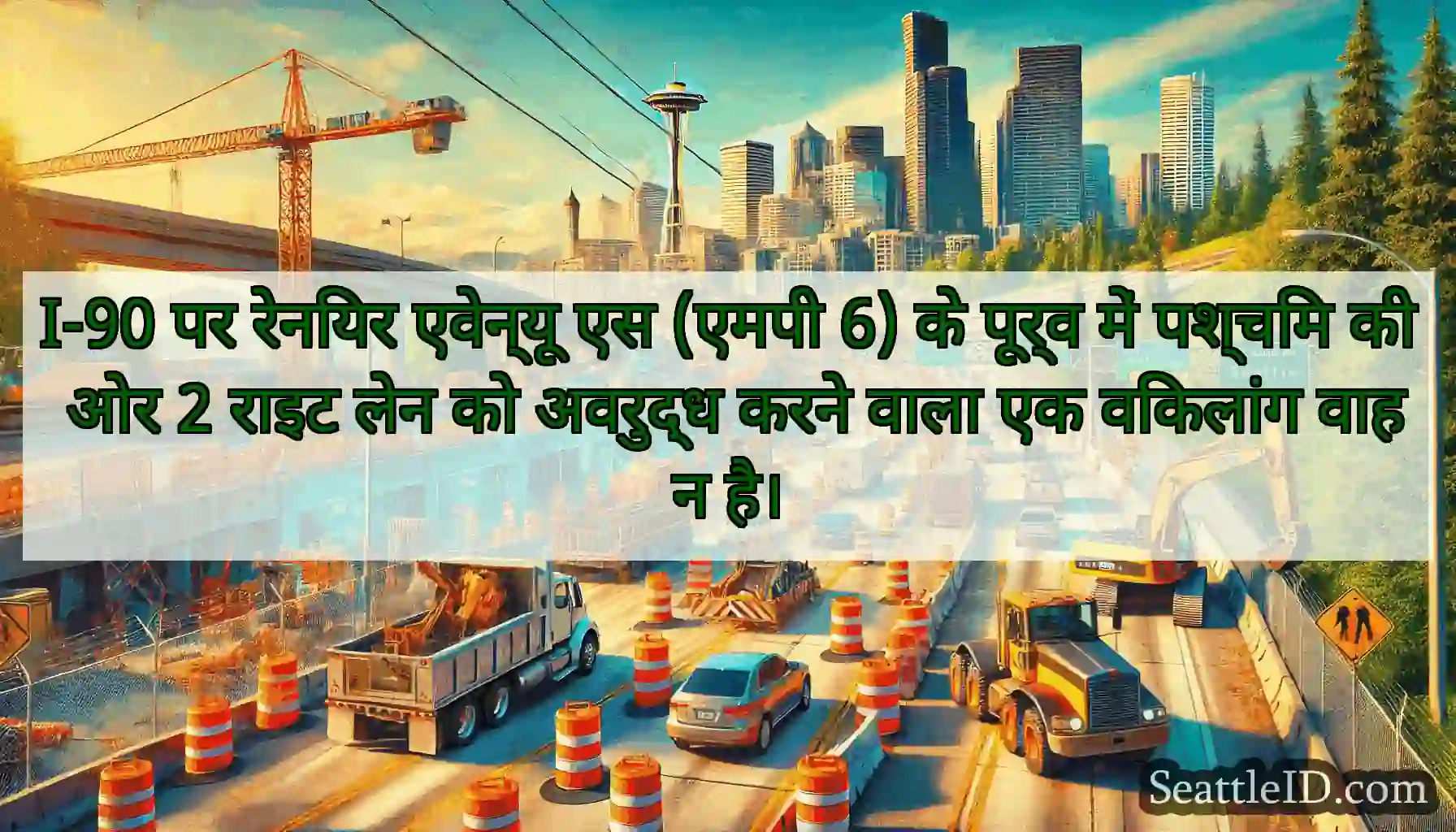 I-90 पर रेनियर एवेन्यू एस (एमपी 6) के पूर्व में