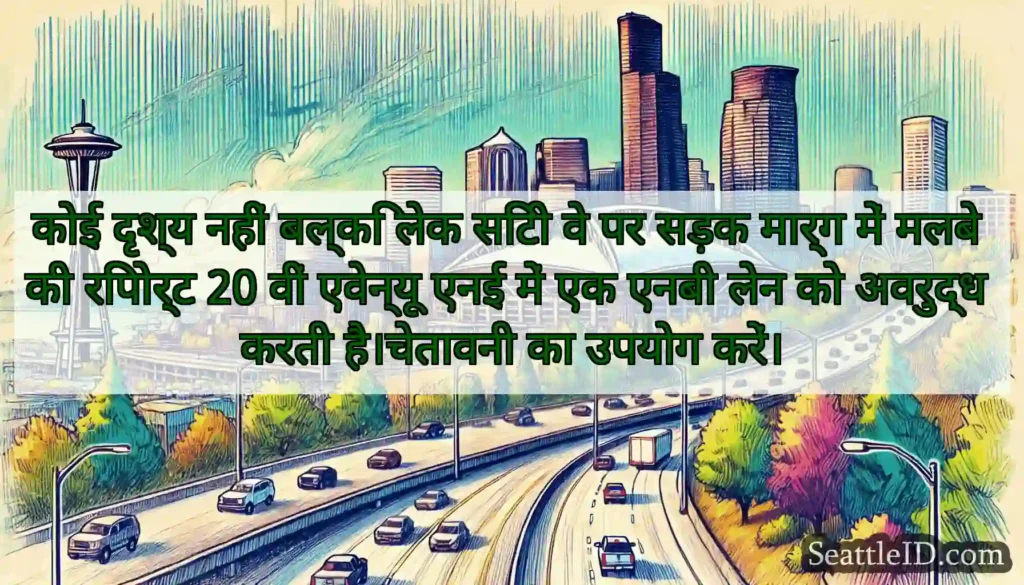 कोई दृश्य नहीं बल्कि लेक सिटी वे पर सड़क मार्ग