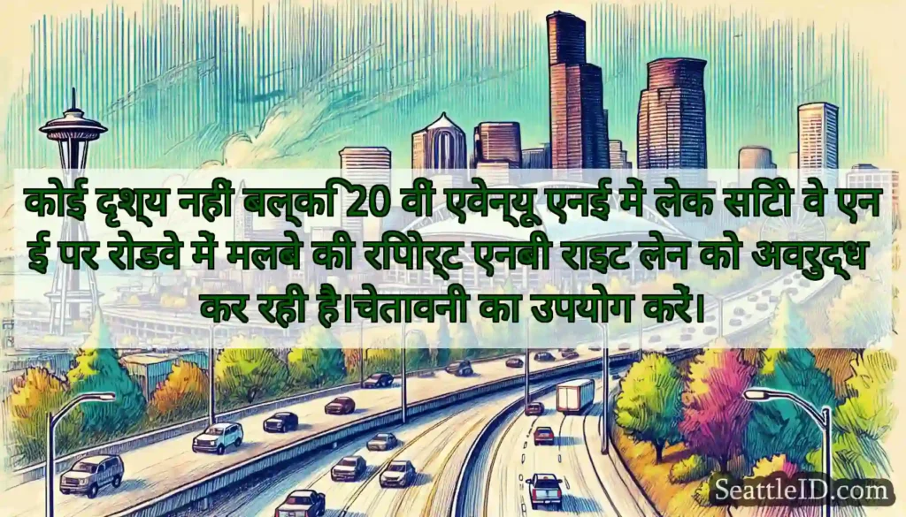 कोई दृश्य नहीं बल्कि 20 वीं एवेन्यू एनई में लेक