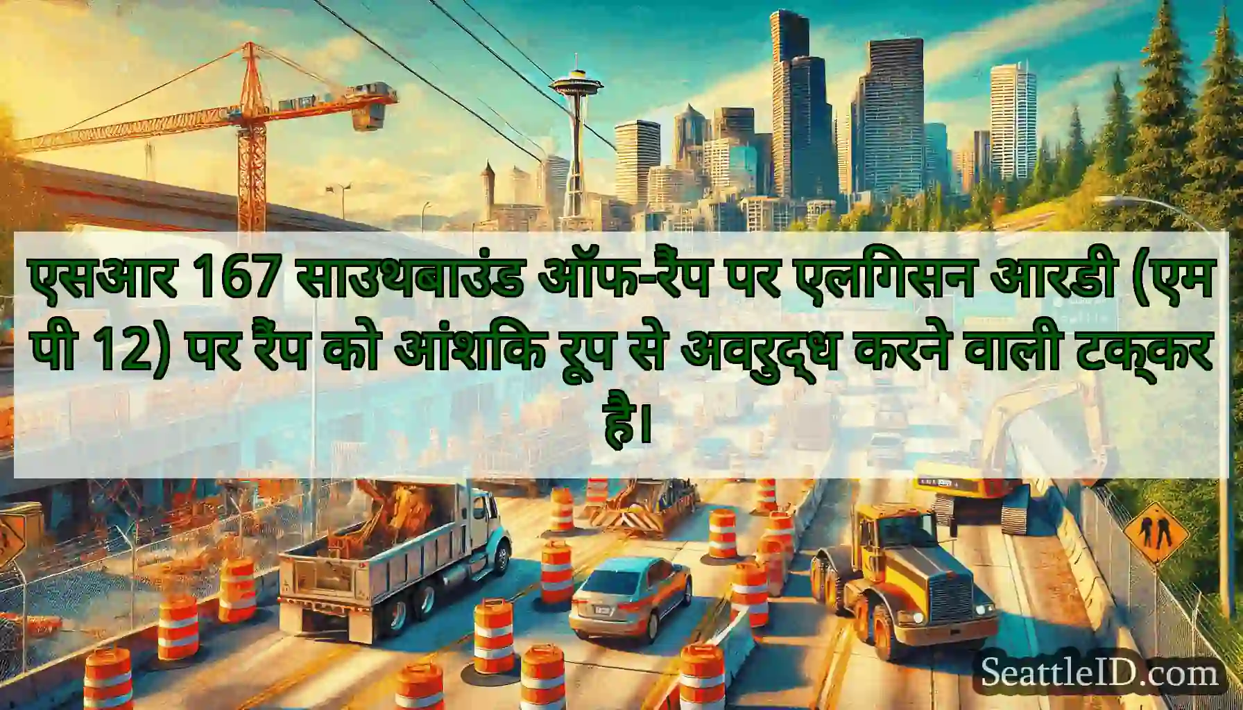एसआर 167 साउथबाउंड ऑफ-रैंप पर एलिंगसन आरडी (एमपी