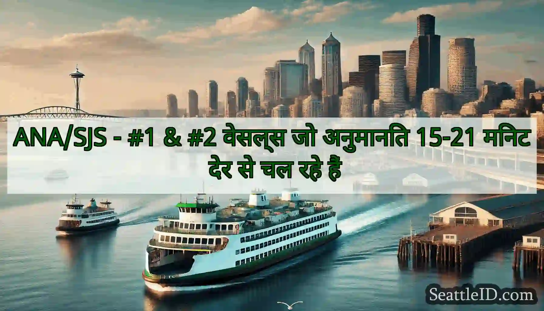ANA/SJS - #1 & #2 वेसल्स जो अनुमानित 15-21 मिनट