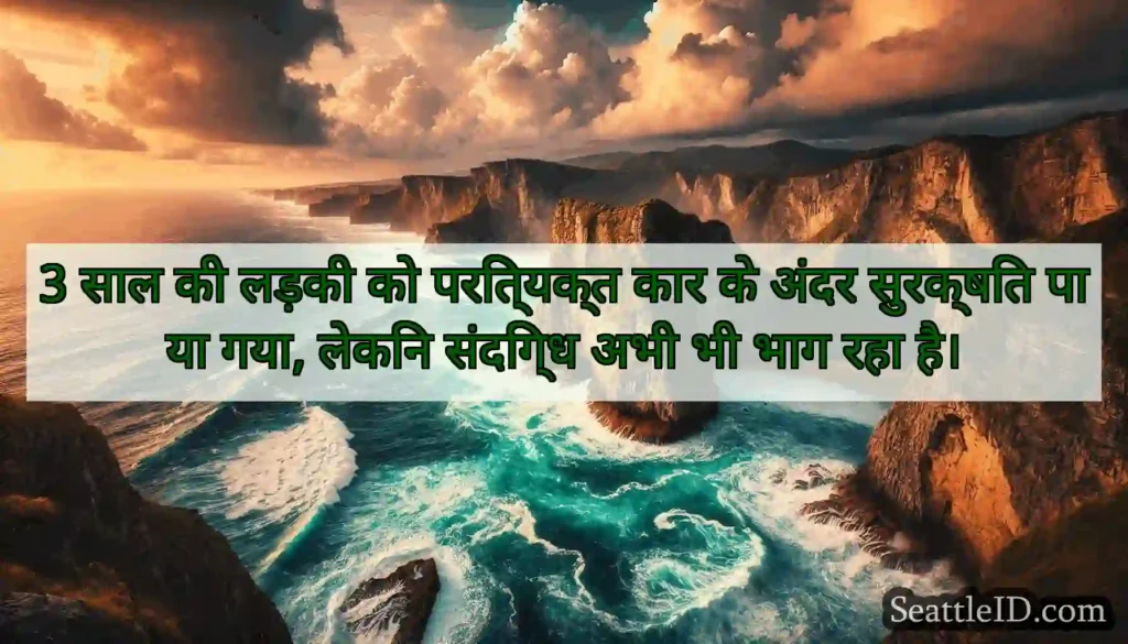 3 साल की लड़की को परित्यक्त कार के अंदर सुरक्षित