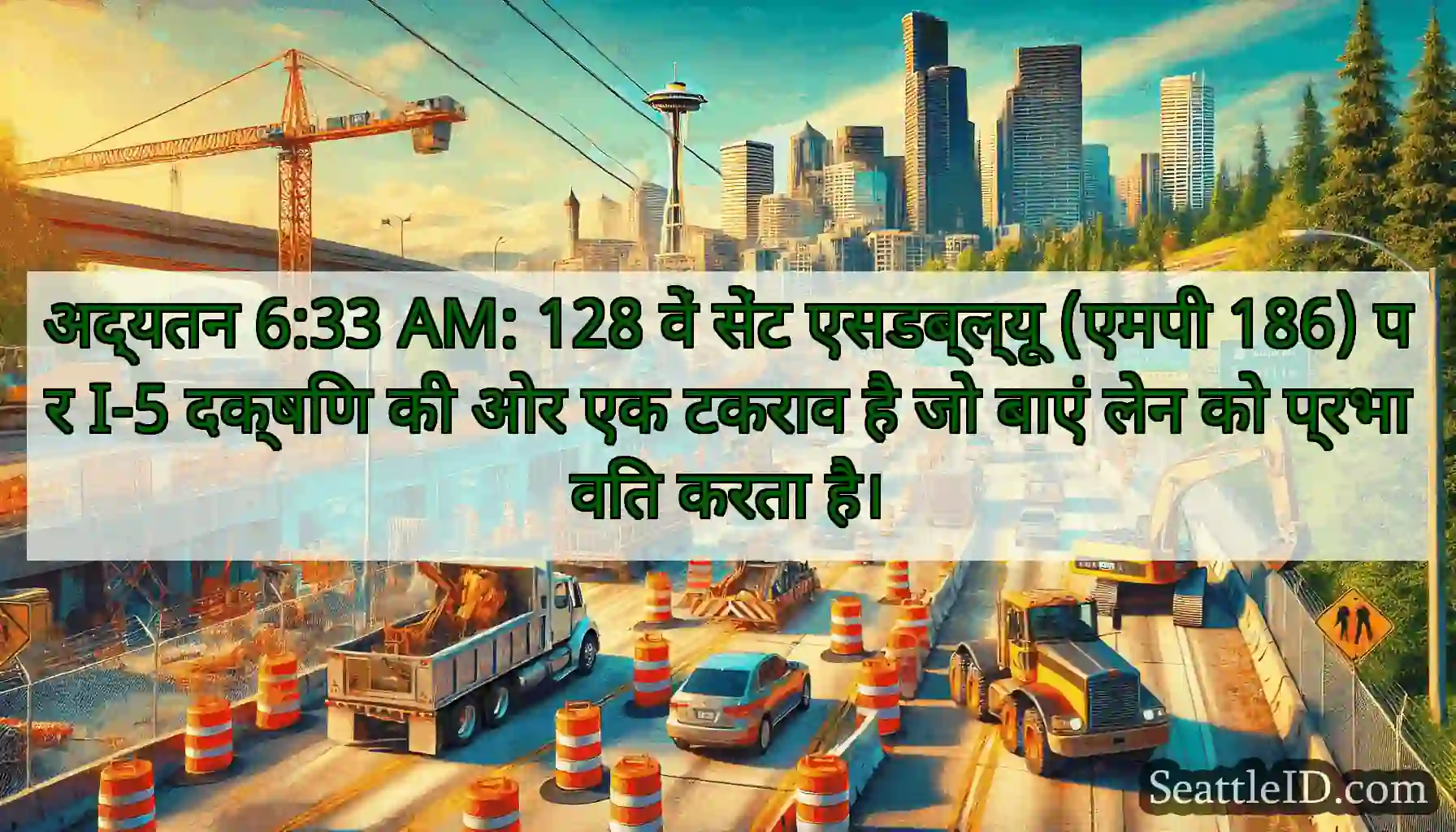 अद्यतन 6:33 AM: 128 वें सेंट एसडब्ल्यू (एमपी 186)