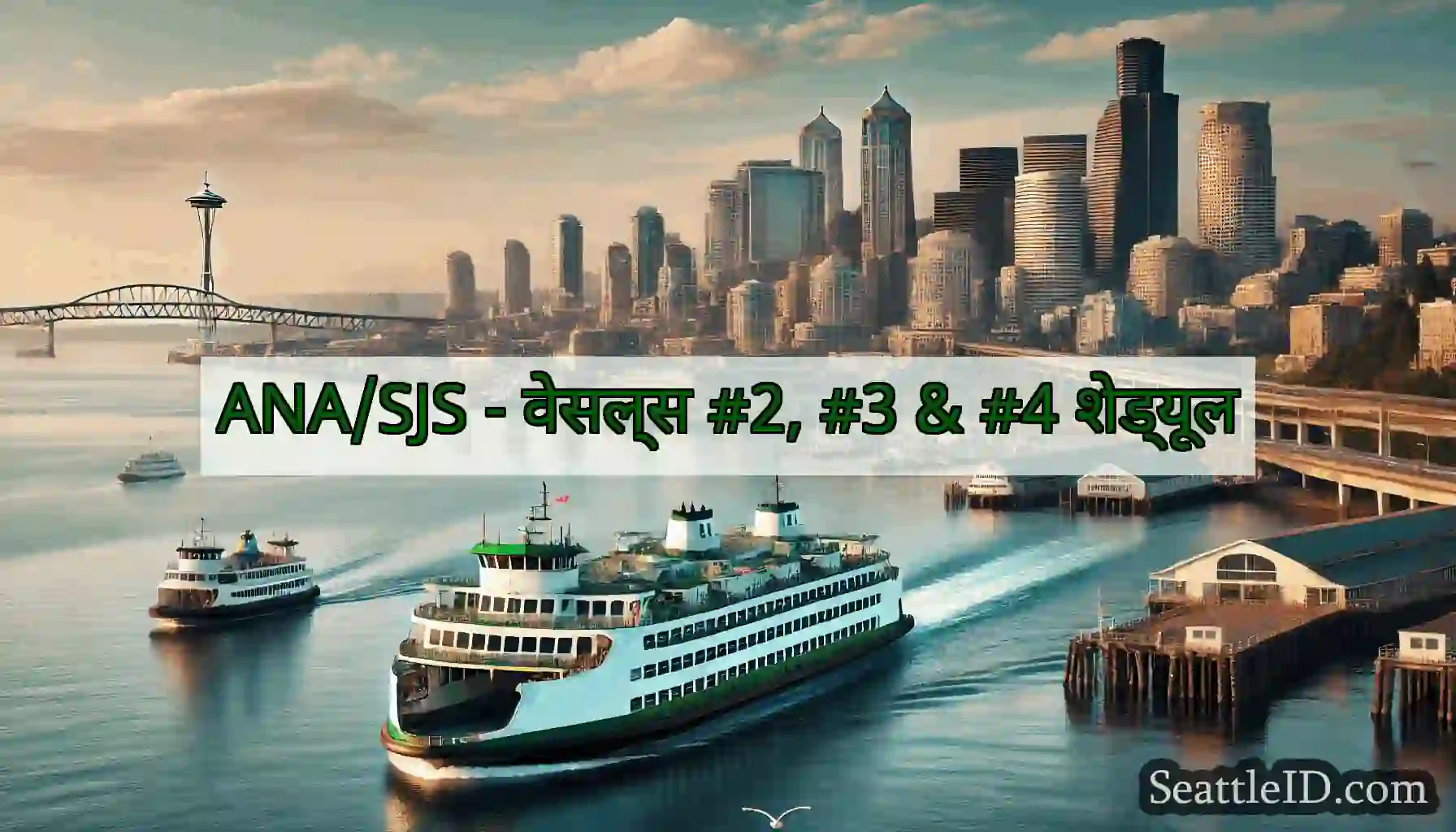 ANA/SJS - वेसल्स #2, #3 & #4 शेड्यूल