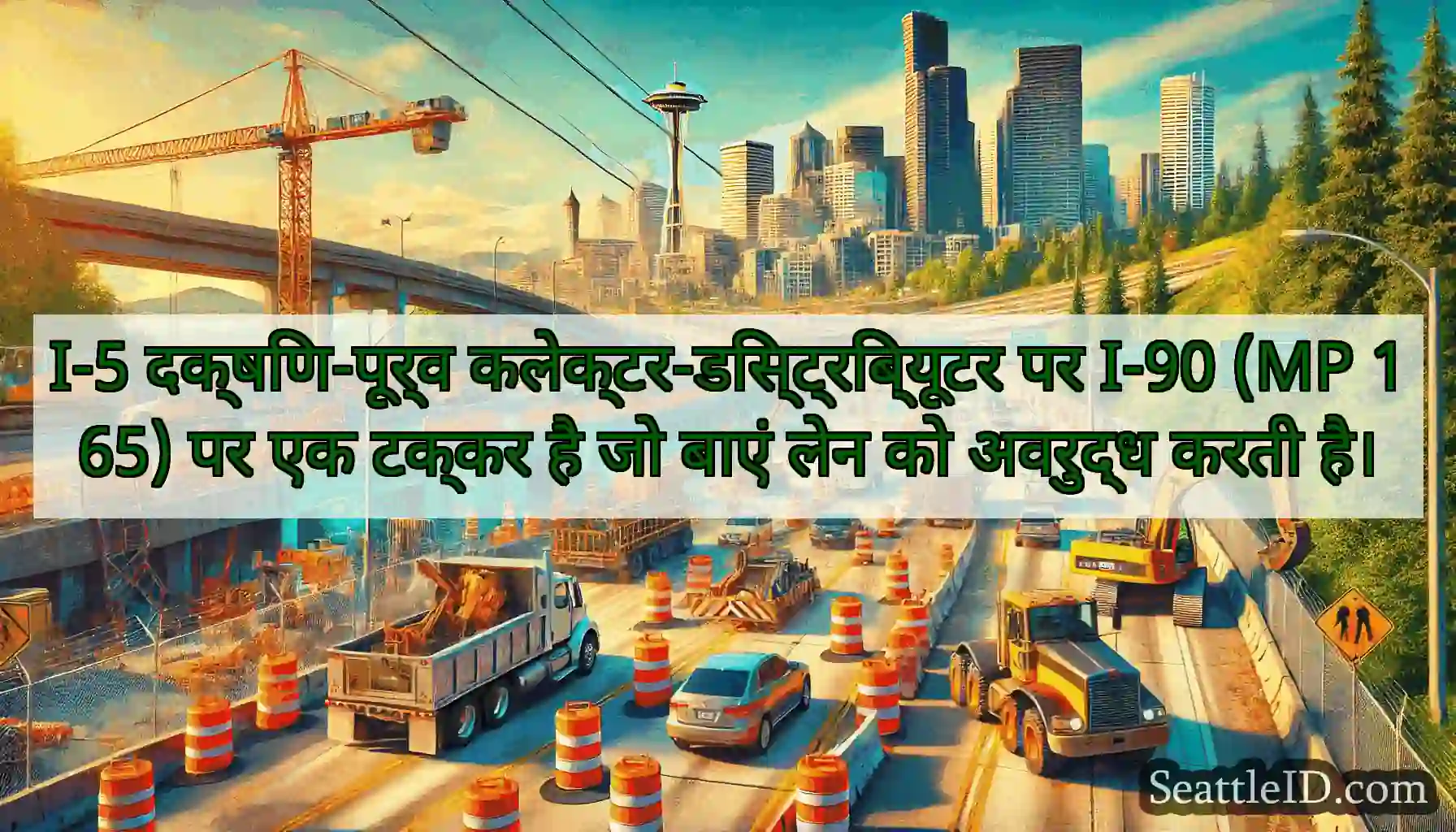 I-5 दक्षिण-पूर्व कलेक्टर-डिस्ट्रिब्यूटर पर I-90