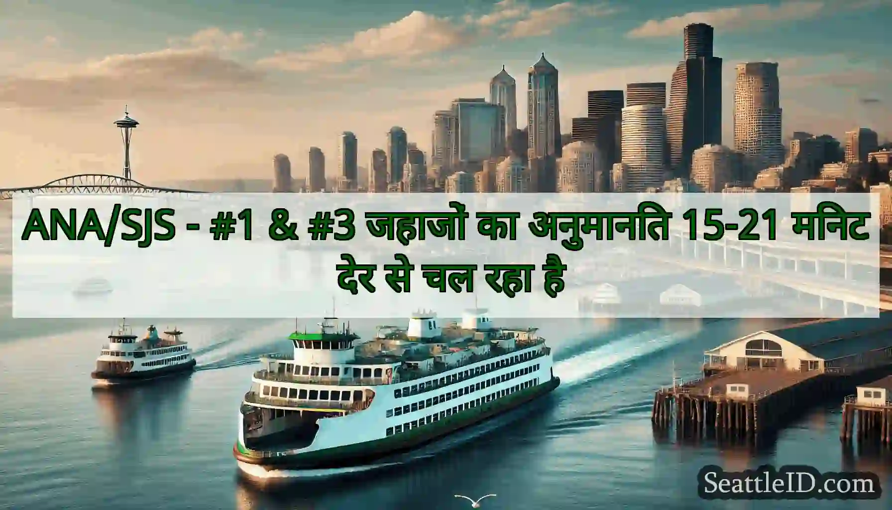 ANA/SJS - #1 & #3 जहाजों का अनुमानित 15-21 मिनट