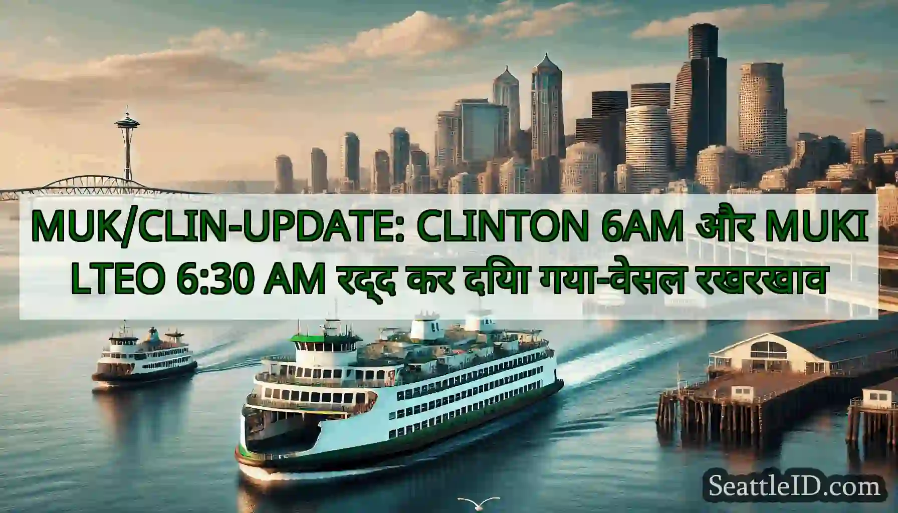 MUK/CLIN-UPDATE: CLINTON 6AM और MUKILTEO 6:30 AM