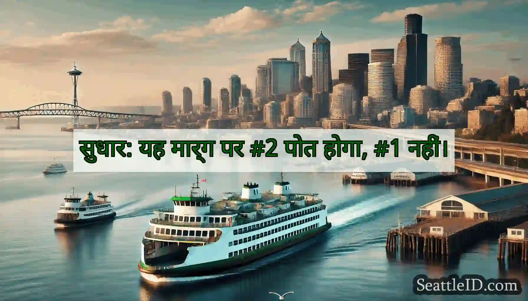 सुधार: यह मार्ग पर #2 पोत होगा, #1 नहीं।