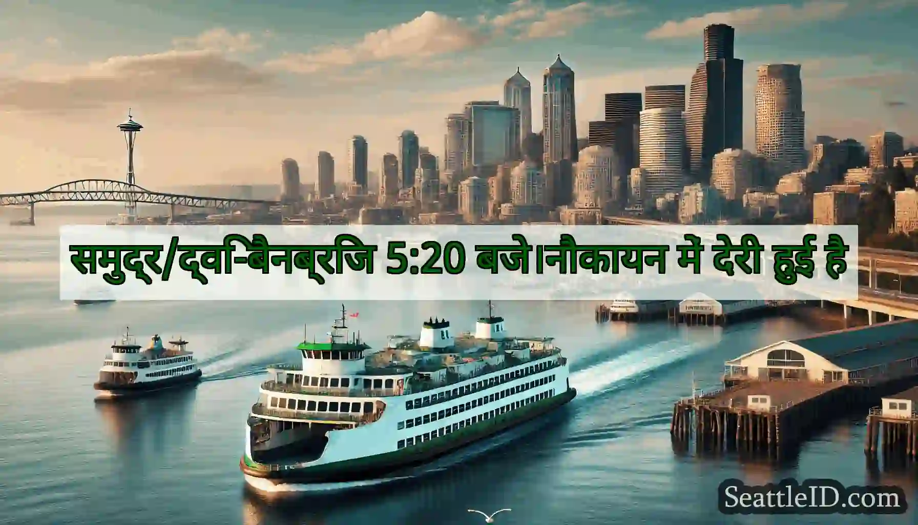 समुद्र/द्वि-बैनब्रिज 5:20 बजे।नौकायन में देरी हुई