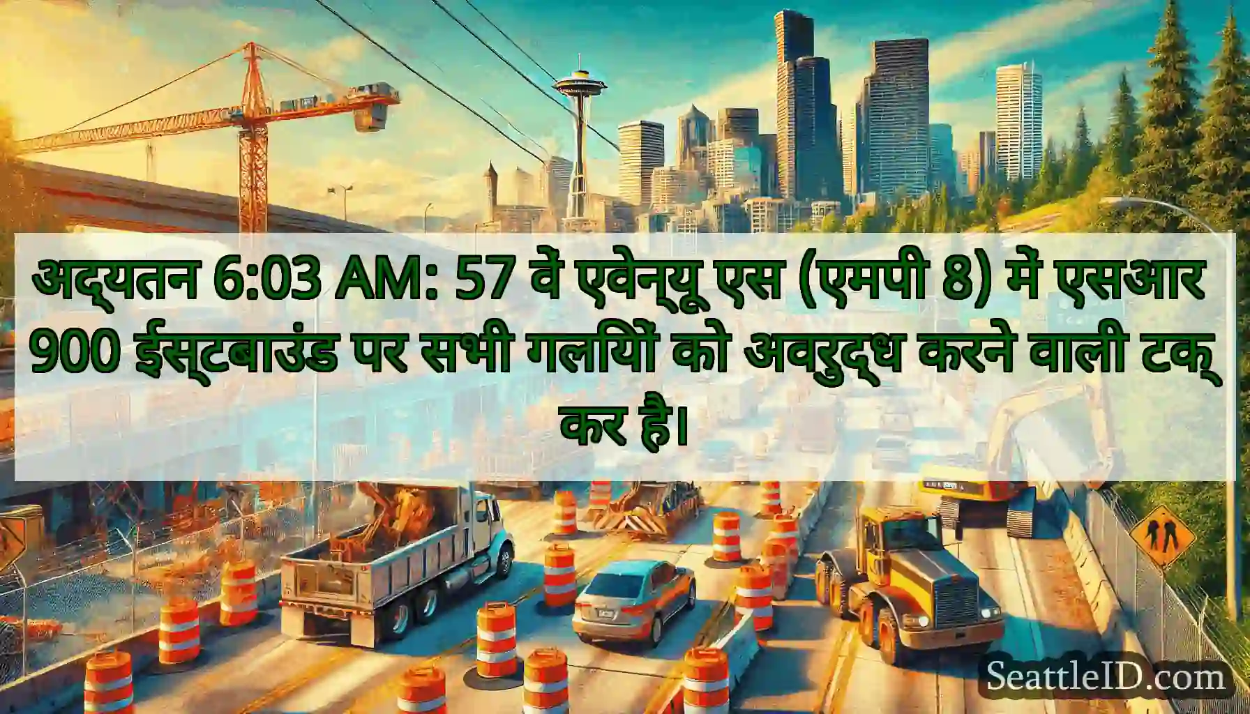 अद्यतन 6:03 AM: 57 वें एवेन्यू एस (एमपी 8) में