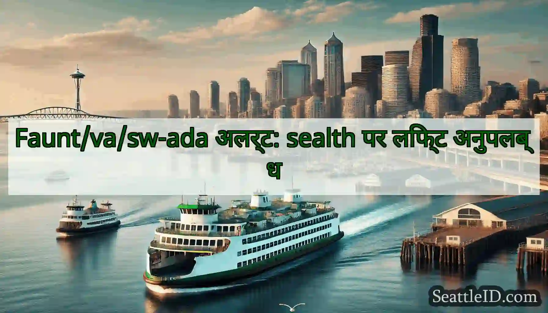 Faunt/va/sw-ada अलर्ट: sealth पर लिफ्ट अनुपलब्ध