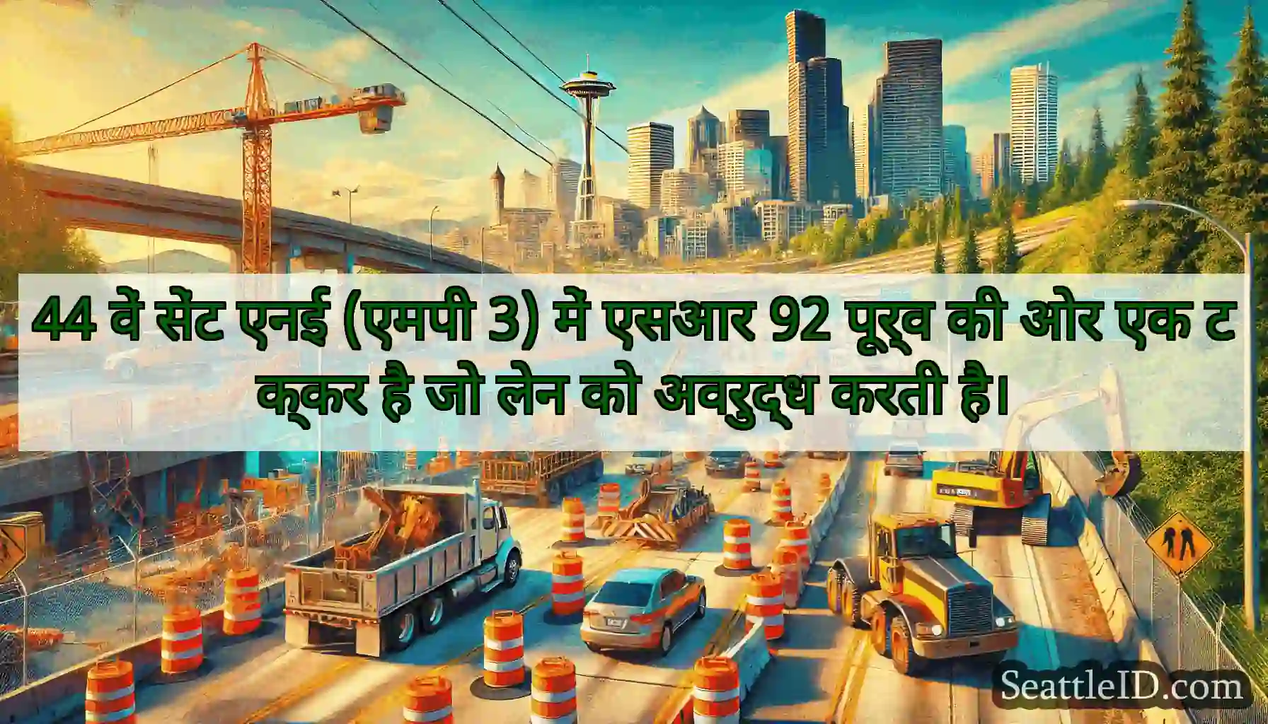 44 वें सेंट एनई (एमपी 3) में एसआर 92 पूर्व की ओर