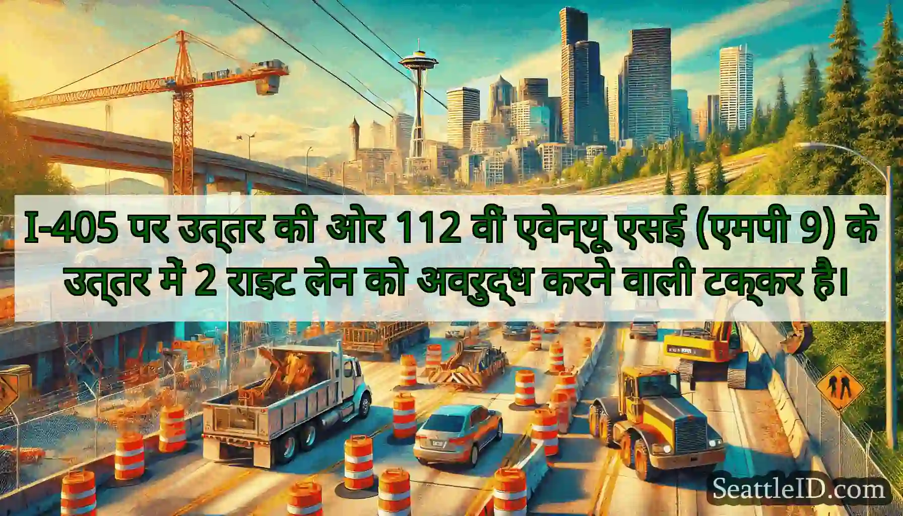 I-405 पर उत्तर की ओर 112 वीं एवेन्यू एसई (एमपी 9)