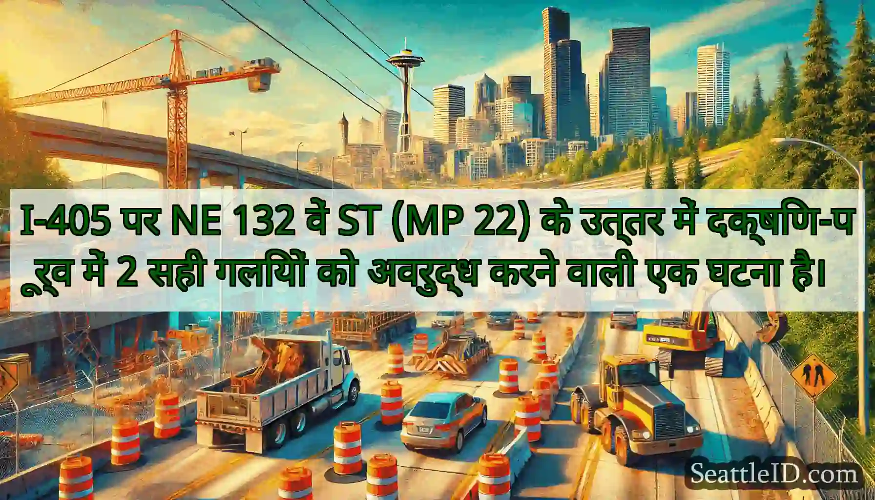 I-405 पर NE 132 वें ST (MP 22) के उत्तर में