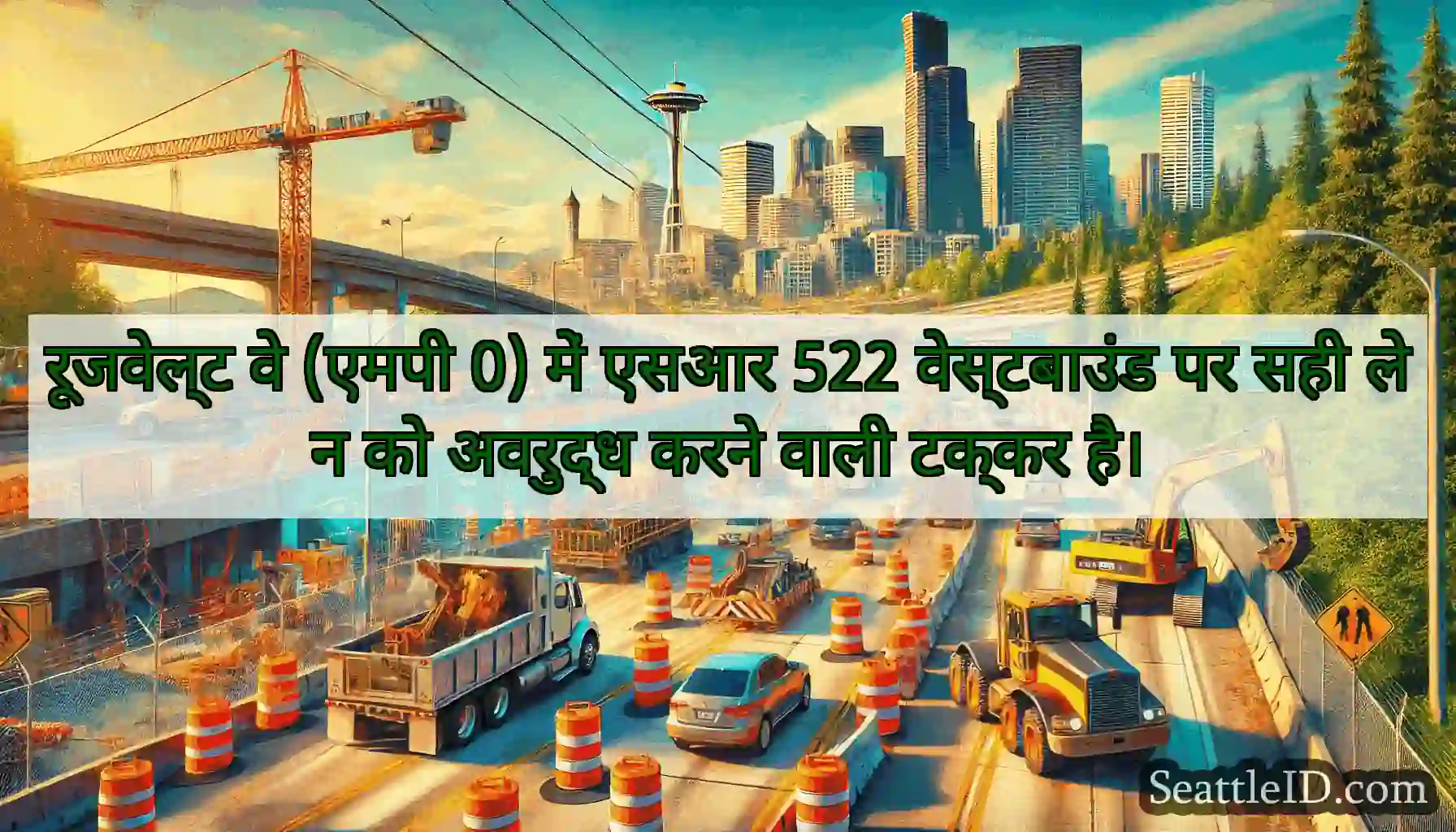 रूजवेल्ट वे (एमपी 0) में एसआर 522 वेस्टबाउंड पर