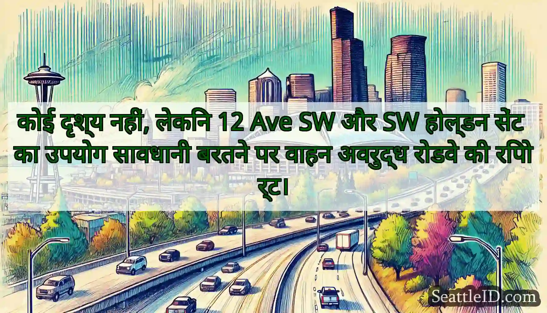 कोई दृश्य नहीं, लेकिन 12 Ave SW और SW होल्डन सेंट