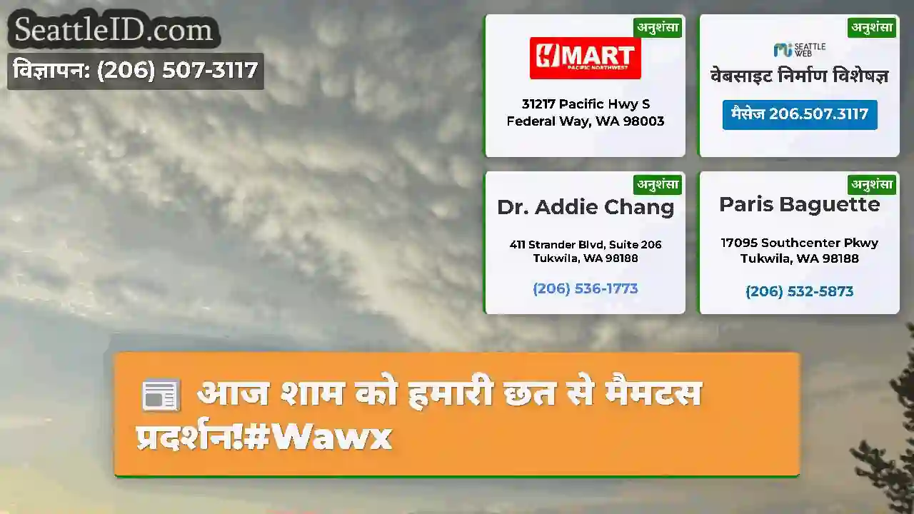 आज शाम को हमारी छत से मैमटस प्रदर्शन!#Wawx