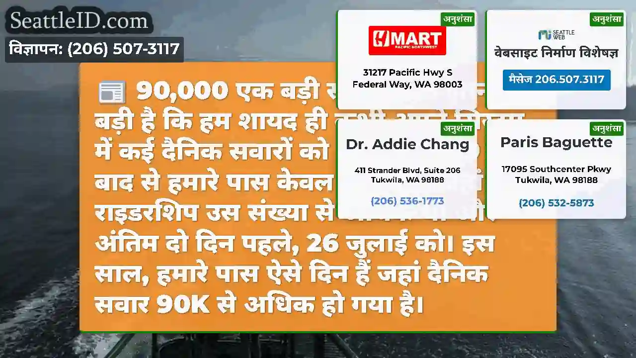 90,000 एक बड़ी संख्या है ... इतनी बड़ी है कि हम
